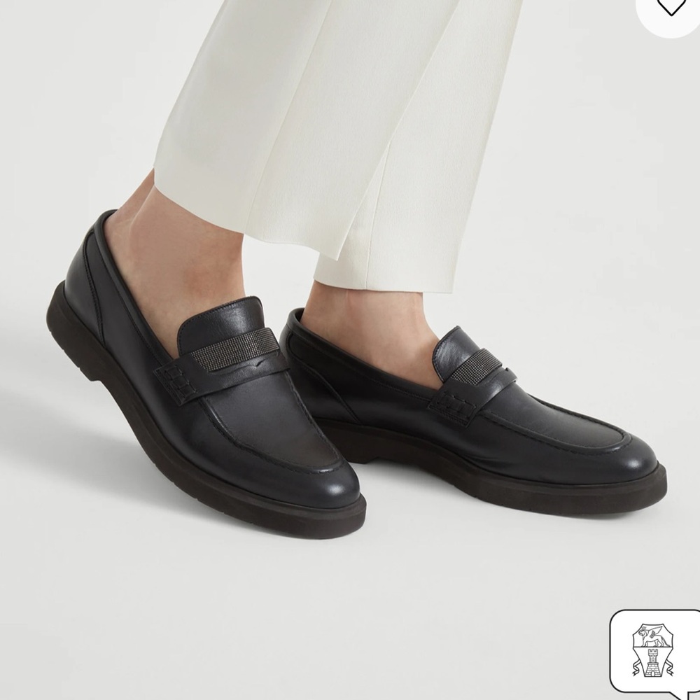 BRUNELLO CUCINELLI WOMENS PENNY LOAFERS